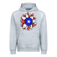 Heather Grey sunflower puerto rico flag Urban Hoodie - JahusDesignShop