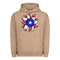 Pigment Burro sunflower puerto rico flag Urban Hoodie - JahusDesignShop