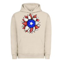 Pigment French Oak sunflower puerto rico flag Urban Hoodie - JahusDesignShop