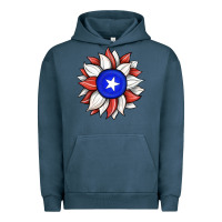 Pigment Midnight Navy sunflower puerto rico flag Urban Hoodie - JahusDesignShop
