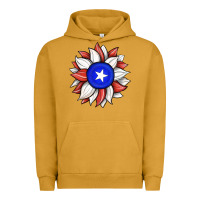 Pigment Peanut Butter sunflower puerto rico flag Urban Hoodie - JahusDesignShop