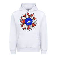 White sunflower puerto rico flag Urban Hoodie - JahusDesignShop