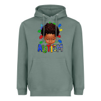Sage autism afro kid full face Heavyweight Hoodie - texasbilliewilder