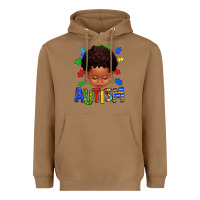 Toasted Coconut autism afro kid full face Heavyweight Hoodie - texasbilliewilder