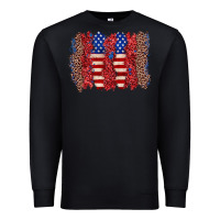 Black 4th of july brushstroke Premium Sweatshirt - Zillion Design Studio