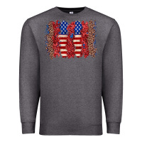 Charcoal Heather 4th of july brushstroke Premium Sweatshirt - Zillion Design Studio