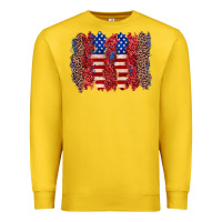 Lemon 4th of july brushstroke Premium Sweatshirt - Zillion Design Studio