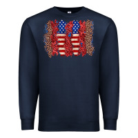 Navy 4th of july brushstroke Premium Sweatshirt - Zillion Design Studio
