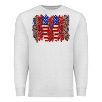 Oatmeal Heather 4th of july brushstroke Premium Sweatshirt - Zillion Design Studio