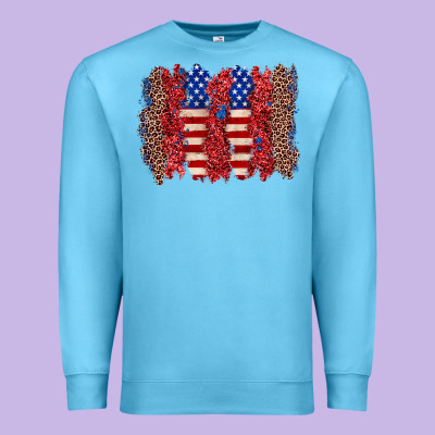 4th Of July Brushstroke Premium Sweatshirt Designed By Zillion Design Studio