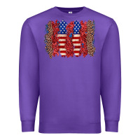 Purple 4th of july brushstroke Premium Sweatshirt - Zillion Design Studio