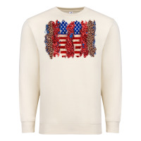Sandshell 4th of july brushstroke Premium Sweatshirt - Zillion Design Studio
