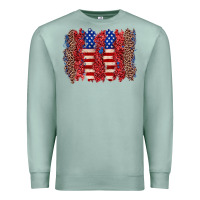 Seafoam 4th of july brushstroke Premium Sweatshirt - Zillion Design Studio