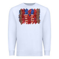 White 4th of july brushstroke Premium Sweatshirt - Zillion Design Studio