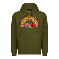Army Green back to school rainbow Premium Hoodie - AdoDesignShop