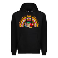 Black back to school rainbow Premium Hoodie - AdoDesignShop