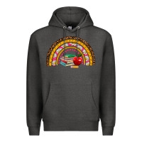 Charcoal Heather back to school rainbow Premium Hoodie - AdoDesignShop