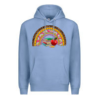 Colony Blue back to school rainbow Premium Hoodie - AdoDesignShop