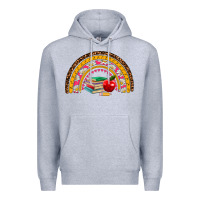Heather Grey back to school rainbow Premium Hoodie - AdoDesignShop