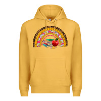 Mustard back to school rainbow Premium Hoodie - AdoDesignShop