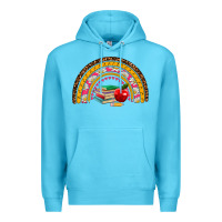 Ocean Blue back to school rainbow Premium Hoodie - AdoDesignShop