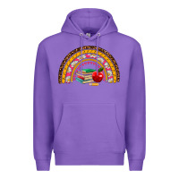 Purple back to school rainbow Premium Hoodie - AdoDesignShop