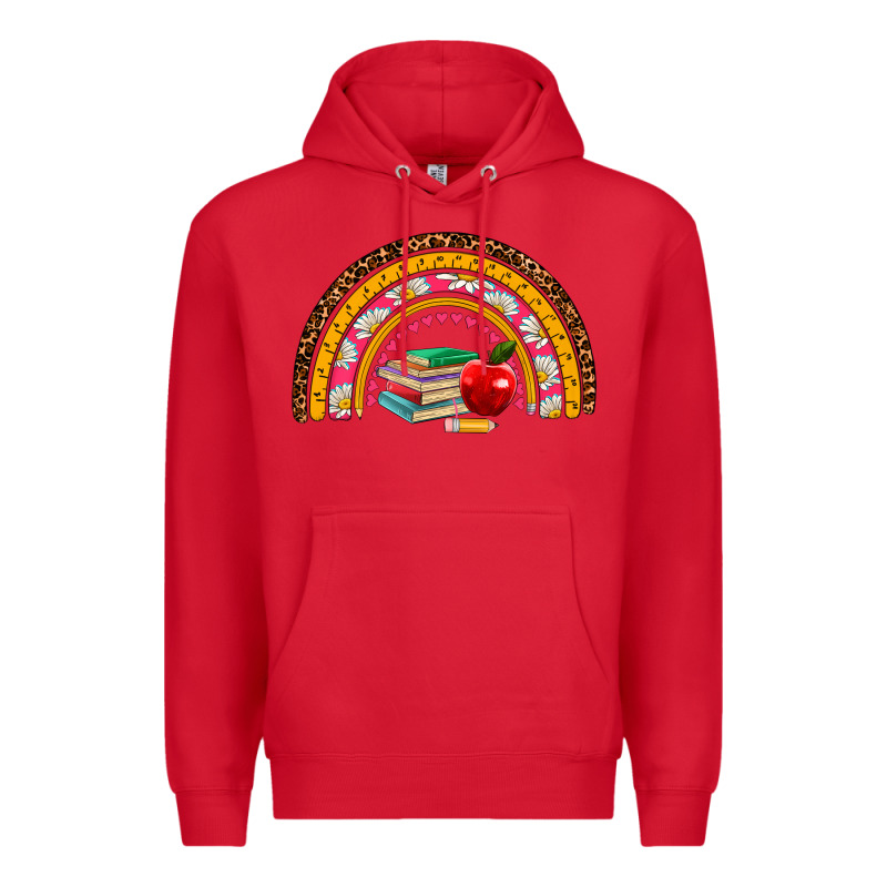 Back To School Rainbow Premium Hoodie by AdoDesignShop | Teevron