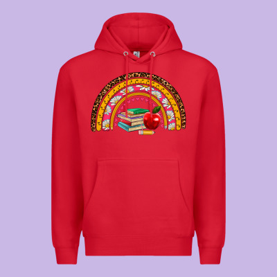 Back To School Rainbow Premium Hoodie Designed By Adodesignshop