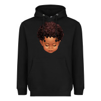 Black cute afro boy Heavyweight Hoodie - texasbilliewilder