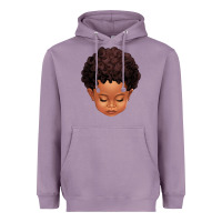 Lavender cute afro boy Heavyweight Hoodie - texasbilliewilder