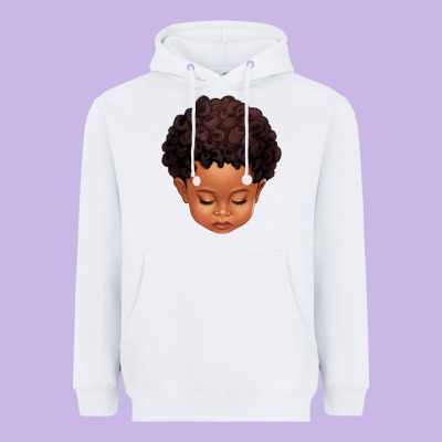 Cute Afro Boy Heavyweight Hoodie Designed By Texasbilliewilder