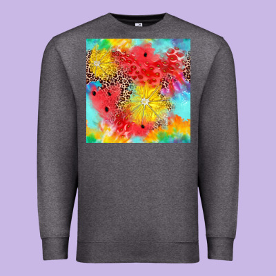 Fruits Leopard Seamless Pattern Premium Sweatshirt Designed By Zillion Design Studio