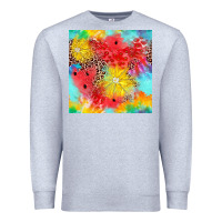 Heather Grey fruits leopard seamless pattern Premium Sweatshirt - Zillion Design Studio