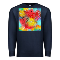 Navy fruits leopard seamless pattern Premium Sweatshirt - Zillion Design Studio