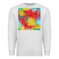 Oatmeal Heather fruits leopard seamless pattern Premium Sweatshirt - Zillion Design Studio