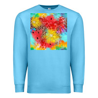 Ocean Blue fruits leopard seamless pattern Premium Sweatshirt - Zillion Design Studio