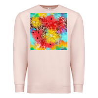 Pale Pink fruits leopard seamless pattern Premium Sweatshirt - Zillion Design Studio