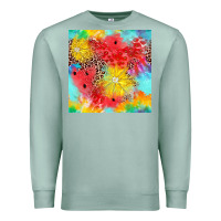 Seafoam fruits leopard seamless pattern Premium Sweatshirt - Zillion Design Studio