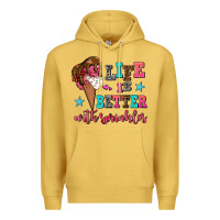 Antique Gold life is better with sprinkles Premium Hoodie - AdoDesignShop