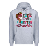 Heather Grey life is better with sprinkles Premium Hoodie - AdoDesignShop
