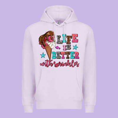 Life Is Better With Sprinkles Premium Hoodie Designed By Adodesignshop