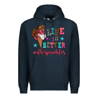 Navy life is better with sprinkles Premium Hoodie - AdoDesignShop