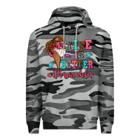 Slate Camo life is better with sprinkles Premium Hoodie - AdoDesignShop