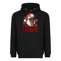 Black big nick energy afro santa Heavyweight Hoodie - RanaPortraitStore