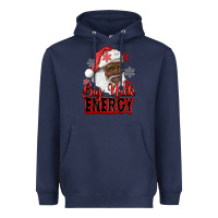 Navy big nick energy afro santa Heavyweight Hoodie - RanaPortraitStore