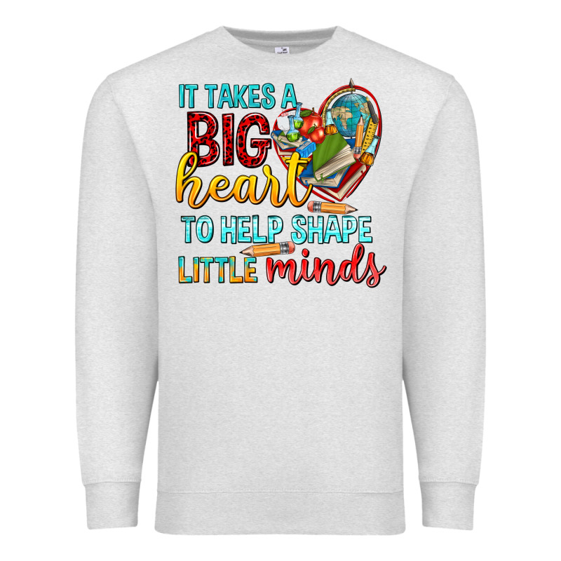 Big Heart To Help Shape Little Minds Tbw Premium Sweatshirt by texasbilliewilder | Teevron