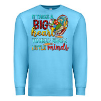 Ocean Blue big heart to help shape little minds tbw Premium Sweatshirt - texasbilliewilder