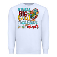 White big heart to help shape little minds tbw Premium Sweatshirt - texasbilliewilder