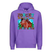 Purple forget the she shed i need a bitch barn Premium Hoodie - AdoDesignShop