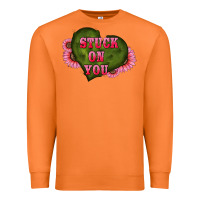 Carrot valentine's day stuck on you heart sunflowers Premium Sweatshirt - RanaPortraitStore